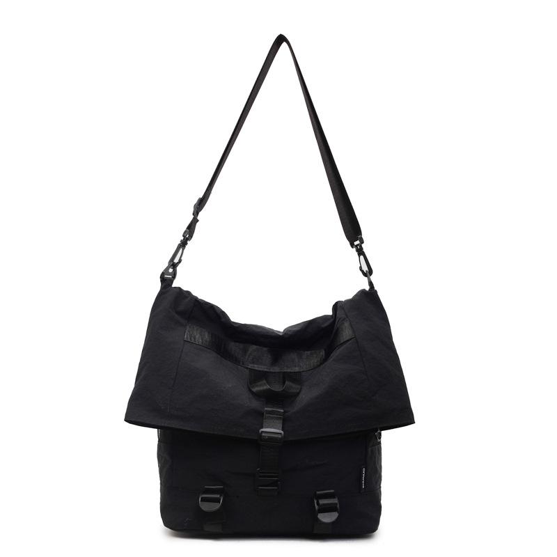 Nylon Bag Women's Large Capacity Multi-Use Shoulder Bag Student Crossbody Bag Solid Color Backpack