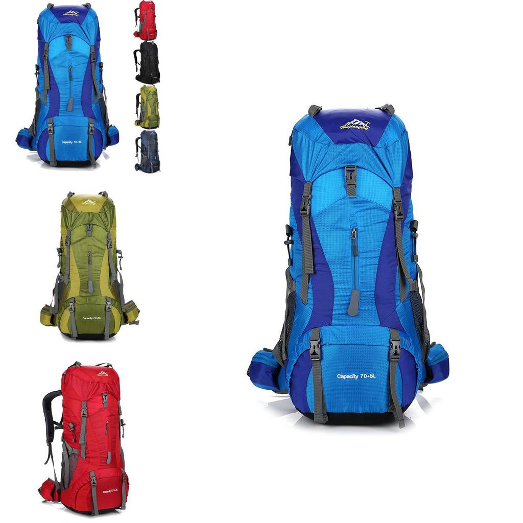 Outdoor Trekking Backpack With Air Cushion Straps For Hiking And Travel Unisex