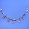 Fashion Temperament Glass Stone Red Cherry Chain Jewelry Bag Hanging Jewelry Bag Charm Bag Accessories
