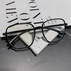 Fashion Anti Blue Light Glasses Big Square Transparent Frame Women Men Computer Gaming Eye Protection Eyewear Spectacles