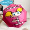 Custom Name Umbrella Friendship Adventures OddParents Umbrella 8-Frame for Travel, Camping, Casual Lightweight Portable, Essential for Family Gifts