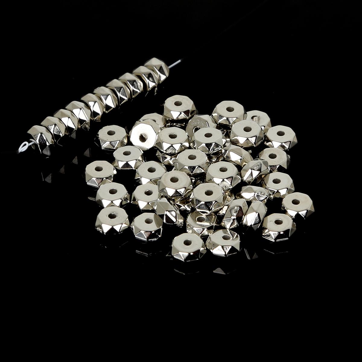 

100-500 шт акриловые круглые бусины-разделители CCB для изготовления ювелирных изделий DIY браслеты ожерелья 7x2.9mm 200pcs