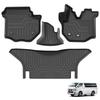 Cartist 3D Floor Mats for Toyota Hiace 200 Series Compatible with and 8th Generation 2004 and TPE Material Custom Easy Protective Car 4PSC Set for