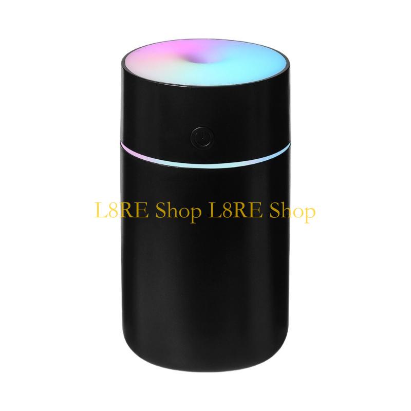 L8RE Portable Humidifier Rechargeable Desk Cold Mist Air Humidifier with Adjustable Colorful Light and Timer for Car Office