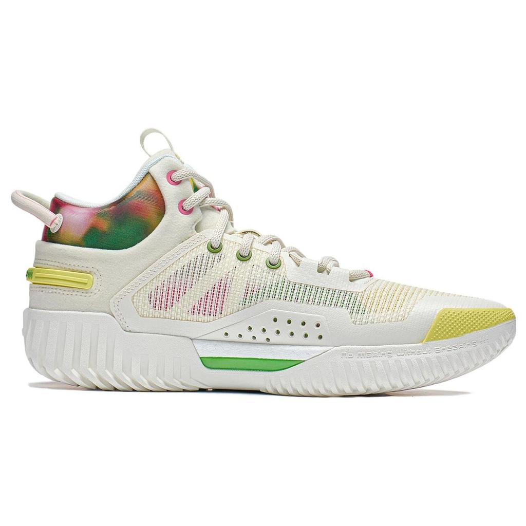 Li Ning Anti-5 Basketball Shoes Men Sneakers White Yellow Pink ABFT005-8