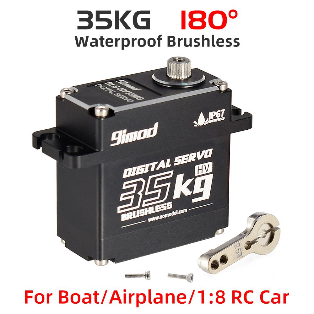 RC Servo 9imod Waterproof Brushless Coreless Servo 50KG 45KG 35KG 25KG Metal Gear Digital Servo for RC Model