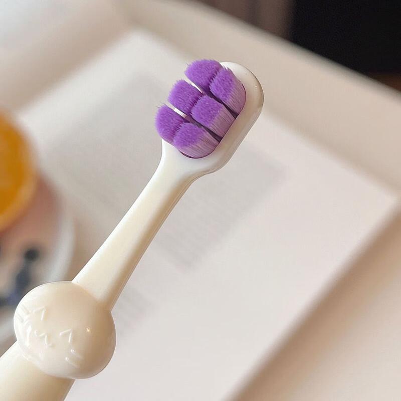 SaJie 0-3Y Kids' Soft Bristle Toothbrush - 6-Pack Abs Kitten Design