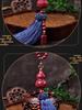 Cinnabar Auspicious Clouds Gourd Rearview Mirror Tassel - Premium Car Pendant Ornament
