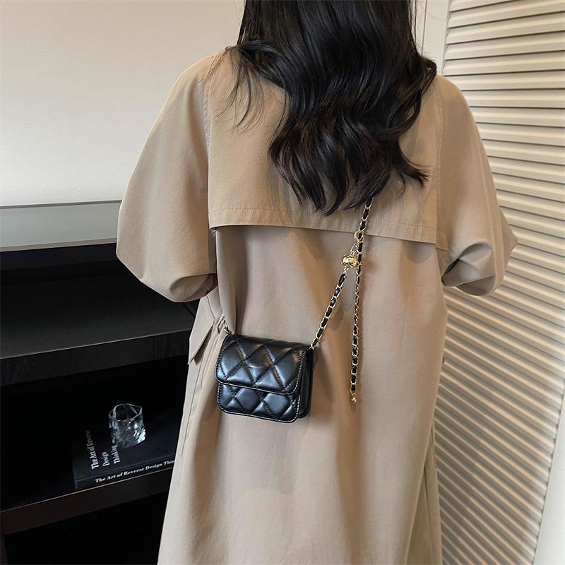 Autumn new trend line chain bag diamond fashion shoulder bag mini messenger bag women