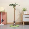 Cat Toy Realistic Coconut Tree Shape Scratching Post with Sisal Claw Grinding Column Hanging Balls Interactive Cat Scratcher