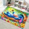 Potdemiel Winnie Puuh I-Aah Teppich Wohnzimmer Cartoon Kinderzimmer Sofa Fußmatte Küchenbodenmatte Anti-Rutsch Dekorationsmatte