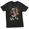 Funny Zombie Girl Santa Carrying Creepy Gifts For Woman T-Shirt