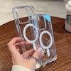 Shockproof Magnetic Clear Case For iPhone 16 15 14 13 11 12 Pro Max 15 Plus Magsafe Wireless Charge Acrylic Transparent Cover