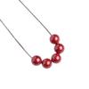 Women's Cinnabar Necklace S9Sterling Silver Collarbone Chain Simple and Stylish Pendant, Niche Jewelry Necklace