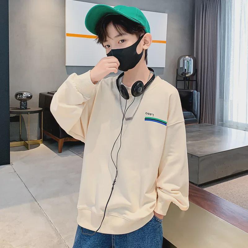 2023 Jungen Sweatshirt im koreanischen Stil mit Rundhalsausschnitt - Frühling & Herbst Print Pullover für Kinder