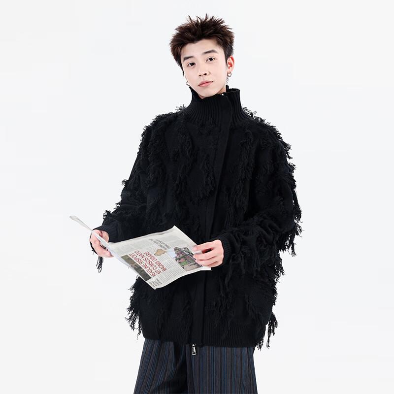 

TOM ADAM Heavyweight Loose Fit Sweater with Side Zipper M