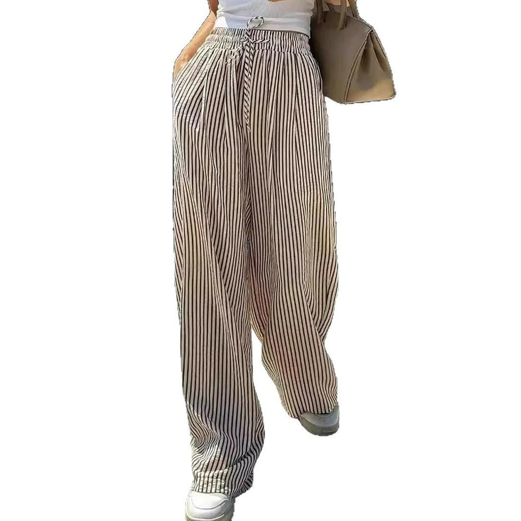 Striped Casual Long Pants - 2025 European & American Women's Fashion