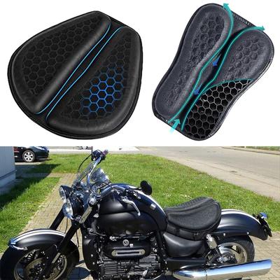 Motosiklet Koltuk Minderi Kaymaz Motosiklet Şişirilebilir 3D Petek Minderi Basınç Giderici Sürüş Koltuk Minderi Motosiklet Aksesuarı