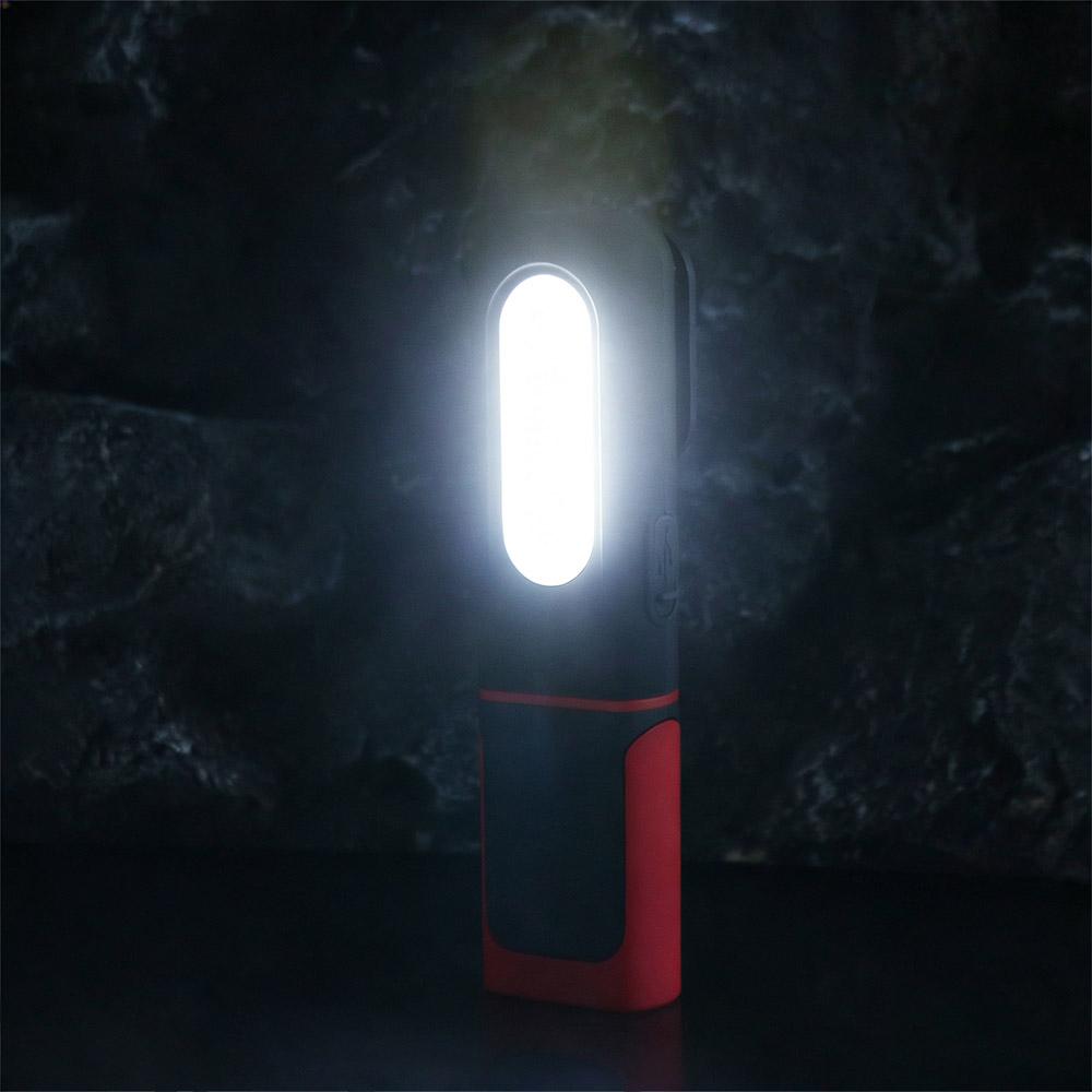 Super Bright LED Work Light 360° Rotation Powerful Light USB Rechargeable Flashlight USB Rechargeable with Hanging Hook