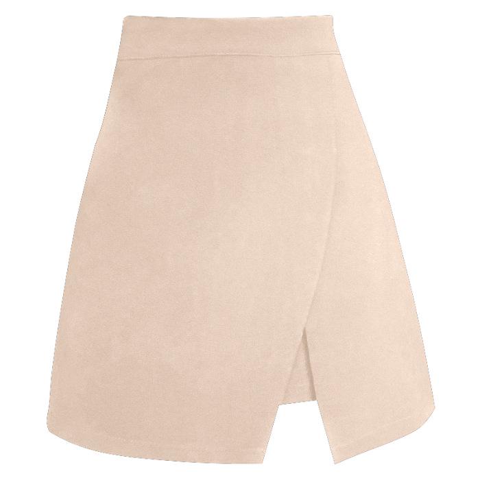 Plus Size High Waist Slimming Irregular Bodycon Skirt - Sexy Tummy-Concealing Slit Skirt for Women (Spring/Summer)