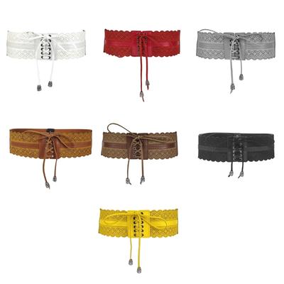 Damenhemd Breiter Taillengürtel Vintage Elegant Elastisches Seil Universeller Taillengürtel Damen Kleid Hemd Breiter Taillenbund Korsett