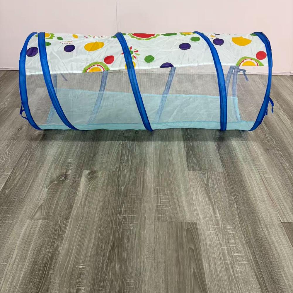 Children's Foldable Play Tunnel Set: Indoor Yurt Tent, Ball Pit & Crawling Barrel
