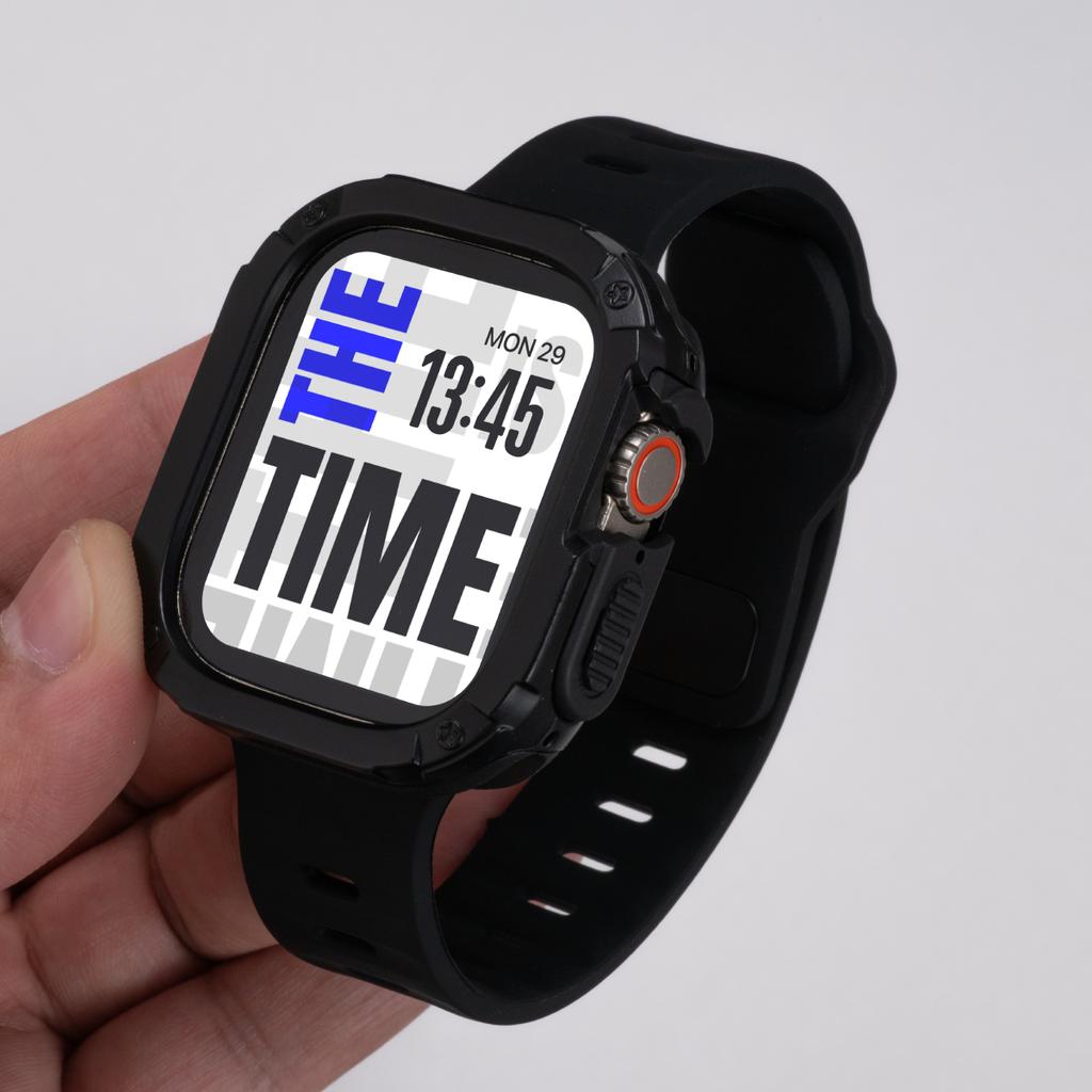 Case+Strap For Apple Watch Ultra 3/2 49mm 40/41 44/45 46mm Protective Cover Silicone Band For Iwatch Series 11 10 9 8 7 6 5 SE3