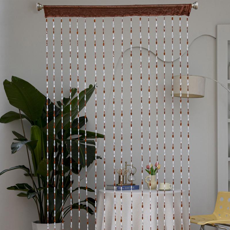 1PC Acrylic Home Decor Door Beads Transform Space Beaded Curtain 200*100cm 18-Strand Curtain