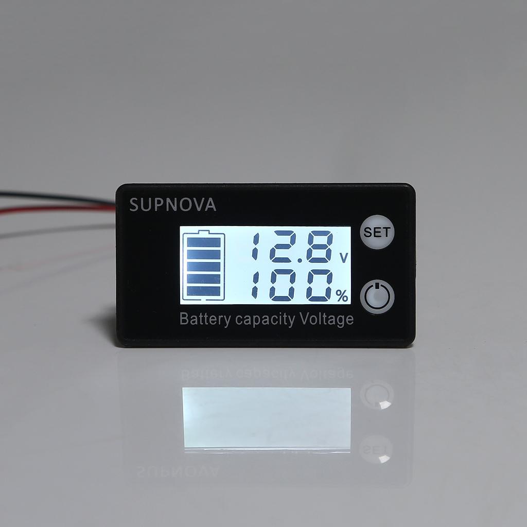 Lithium Voltmeter Voltage Gauge Car Motorcycle 12V 24V 48V 60V Battery Indicator