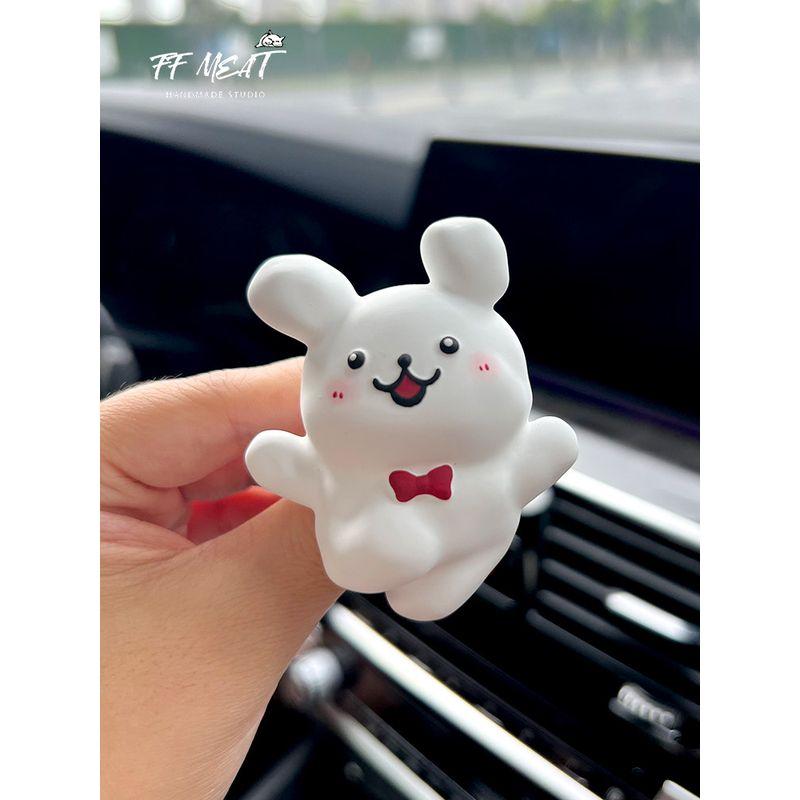 Car Aromatherapy Super Cute Happy Take off Puppy Dog Car Vent Central Control Interior Hand Painted Fragrant Stone Gift