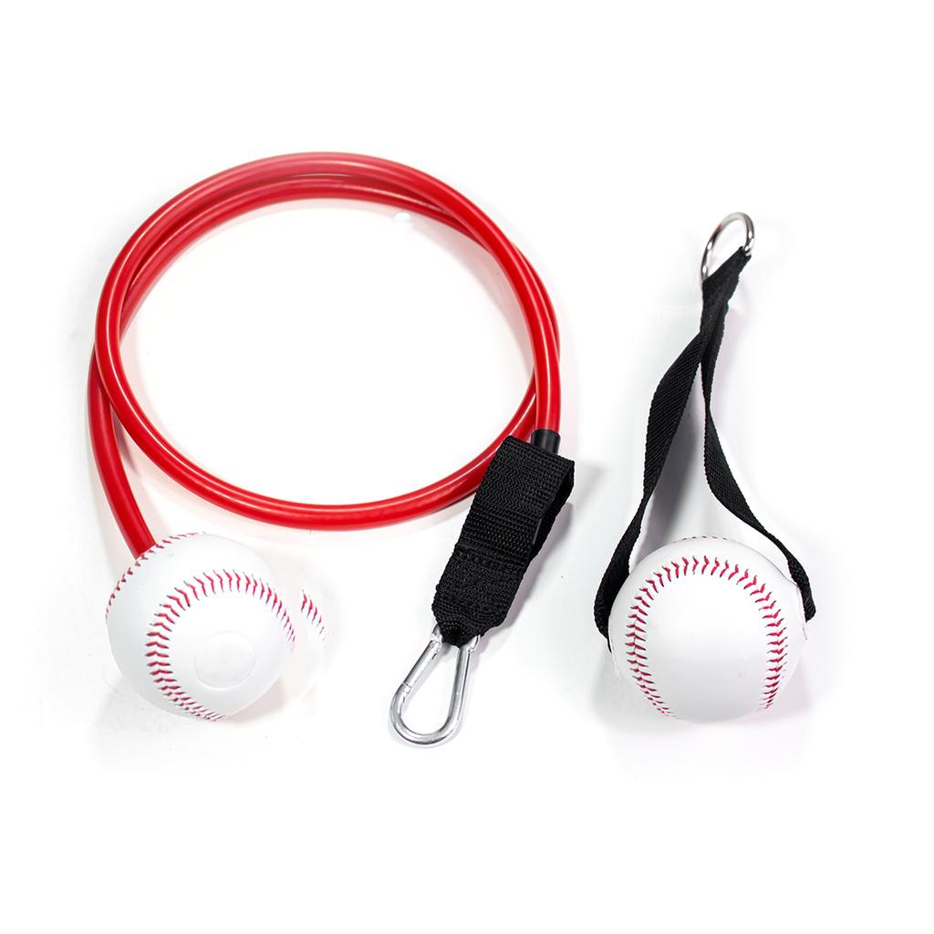 Baseball Rubber Baseball Throwing Trainer Resistance Band Baseball Exercise Bands with Interchangeable Baseball Grip
