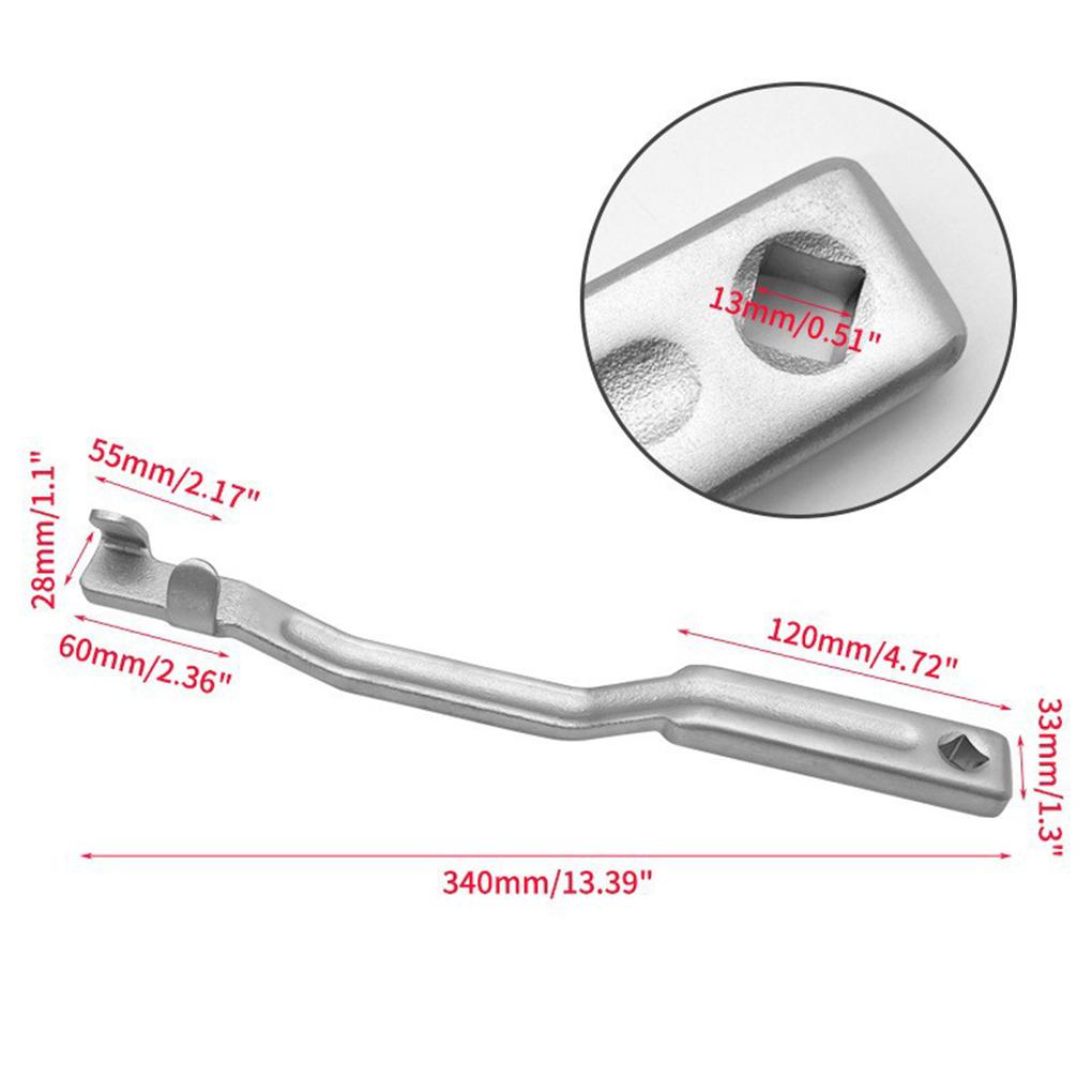 2pcs Metal Universal Tor-que Wrench Extender Adaptor Wrench Adapter Wrench Adapter Extender