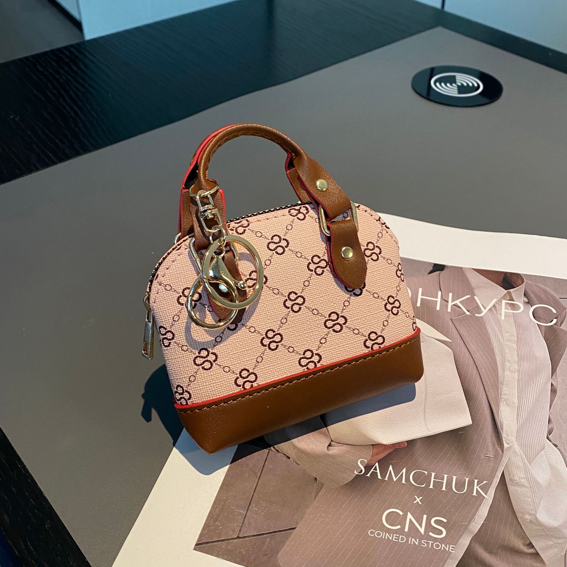 Печатная ins портативная мини-сумка на цепочке через плечо, высококачественная модная детская сумочка для мелочи Louis Le