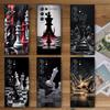 Wettkampf-Schachspiel Weiche Handyhülle für Samsung Galaxy S26 S25 Edge S24 Ultra S23 Plus S22 S21 FE S20 Schwarze Hülle Rückschale