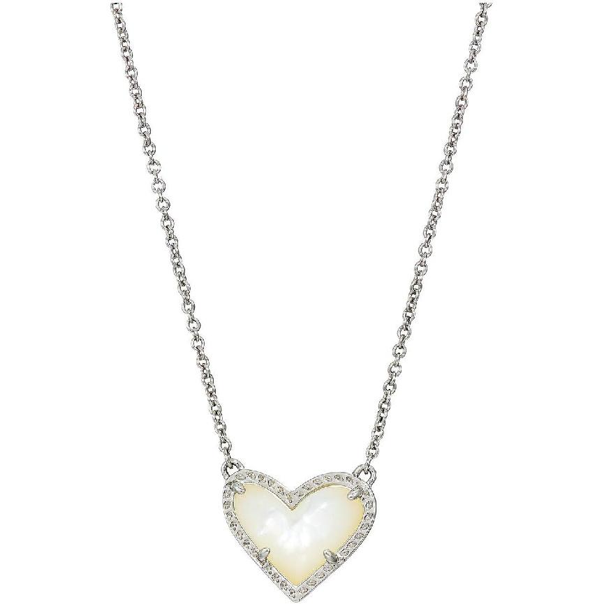 Kendra Scott Ari Heart Adjustable Length Pendant Necklace for Women, Fashion Jewelry
