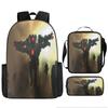 Titan Klok Man Schooltas Monitor Oorlogen Toilet Man Rugzak Tv Audio Man Rugzak Jongens Tas