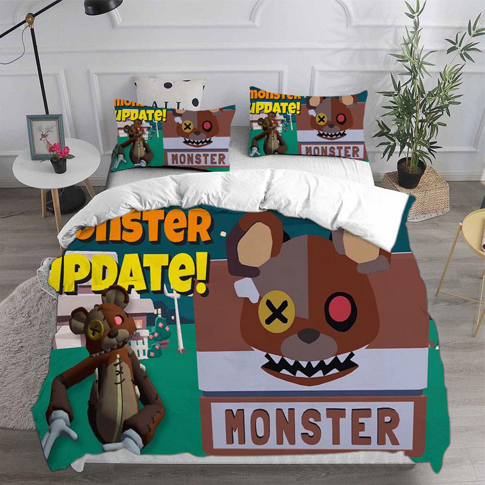 Game Yeeps: Hide and Seek Bedding Sets Bed Cover Comforter Duvet Cover Pillow Case 2-3 Pieces Sets Kids Adult Bedroom Decoration