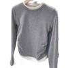 American Spicy Girl Faux Layered Color Block Long Sleeve Shirt - Women's Spring/Autumn 2025 Fashion