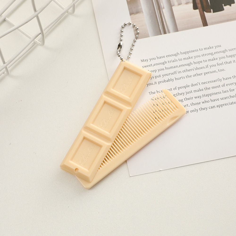 with Mirror Folding Comb Chocolate-Shaped Styling Tool New Hair Comb  Gift