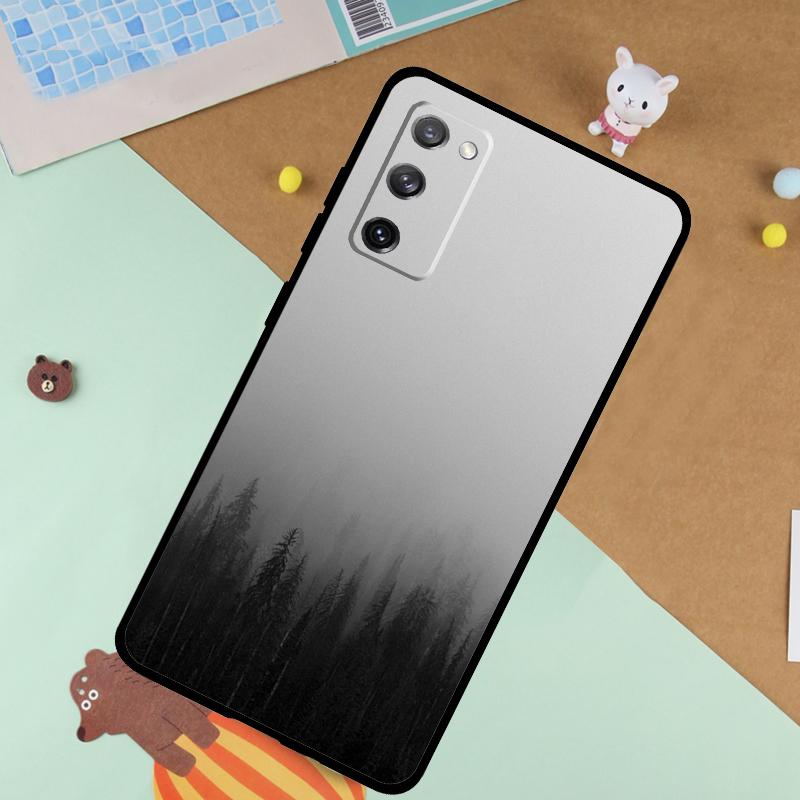 Forest Cloud Pattern Soft Case For Samsung Galaxy S25 Ultra S9 S10 S20 S22 S21 Plus S23 FE S24 Ultra Funda Cover