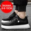 Men's sports height-increasing shoes new inner height-increasing black shoes genuine leather invisible height-increasing sports