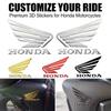Motorcycle 3D Stereoscopic Soft Stickers for Personalized Modification Decoration Accessories Wings Decor Car Emblem