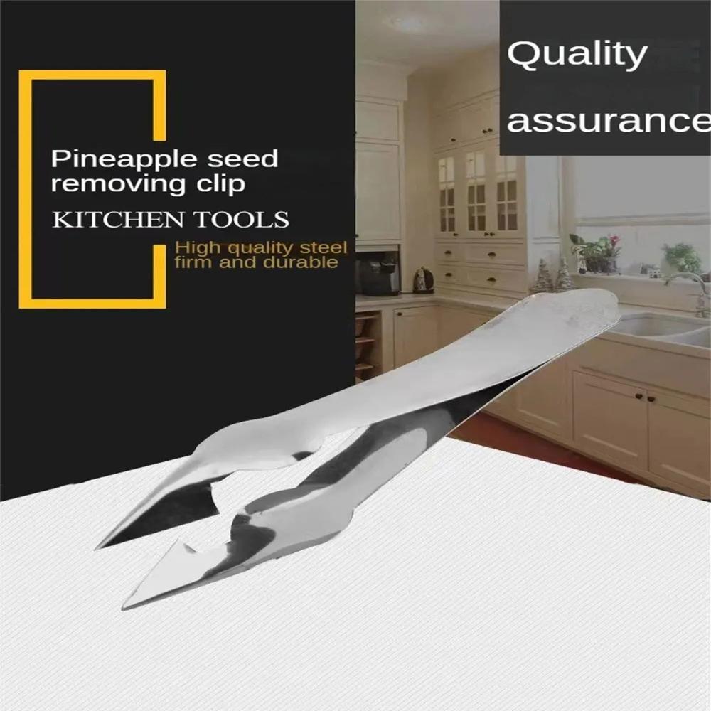 Durable Stainless Steel Pineapple Eye Peeler Fruit Seed Remover Clip Practical Kitchen Tool Carrot Tomato Home Kitchen Gadget