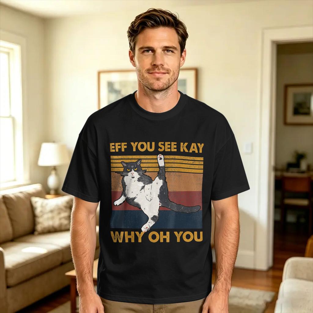 Eff You See Kay Why Oh You Animal Frog T Shirt Summer Streetwear Tshirts Cotton Fashion T Shirt For Unisex Unisex Casual Clothing