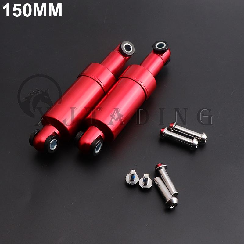 2Pcs 110/125/150mm 750LBS Front &Rear Aluminum Alloy Suspension Shock Absorber For Electric Scooter Bicycle Pocket Bike E-Bike