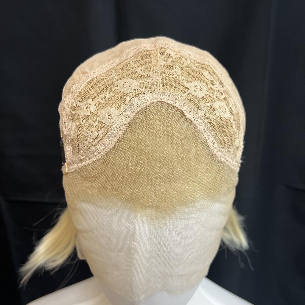 Ashely Blonde Wig Short 13*4 Lace Front Wig for Man Cosplay Wig Nature Hairline High Temperature Fibers Synthetic Lace Wigs