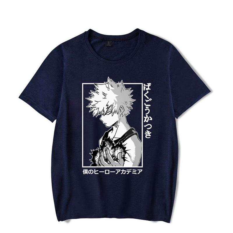 New Cool Bakugou Katsuki Graphic Print T-shirt Fashion Women Men Summer Soft Harajuku Short Sleeve Anime T Shirt Plus Size Tops