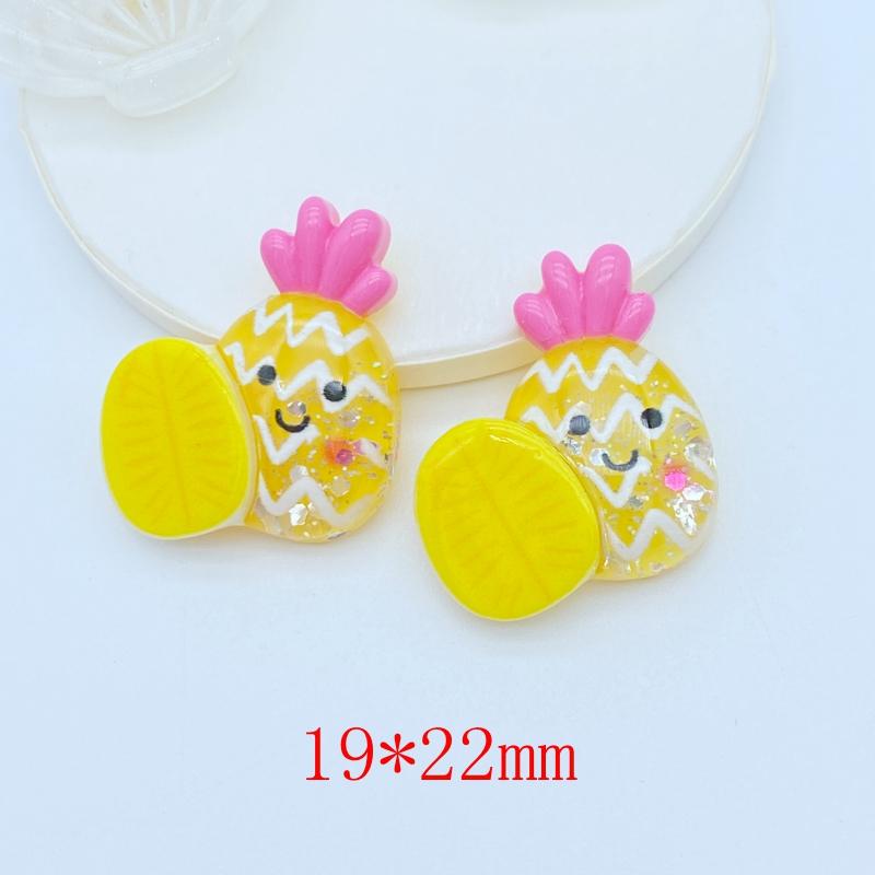 20Pcs New Mini Cute Shiny Fruit Collection Flat Back Resin Cabochons Scrapbooking DIY Jewelry Craft Decoration Accessorie K41