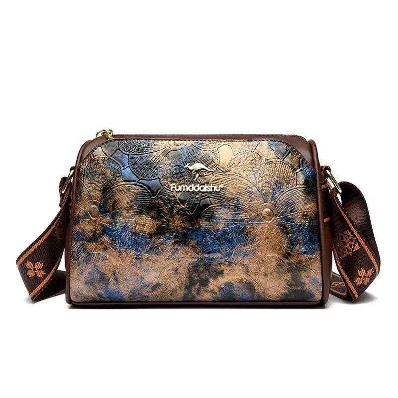 Women High Quality Soft Leather Shoulder Bags Luxury Designer Purses Crossbody Bag Ladies Vintage Messenger Commuting