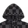 Vans Písmenové logo Nepravidelná šachovnica Mikina s kapucňou Unisex Mikiny Hmlisto sivá VN0A7YIZYC7